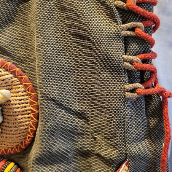 XIU Southwestern Style Skull Tote Bag with Multi Color Design NEW! - Picture 6 of 9